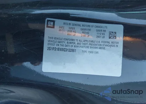 2012 Chevrolet Camaro 1Ss from USA, damaged, VIN 2G1FS1EWXC9122861